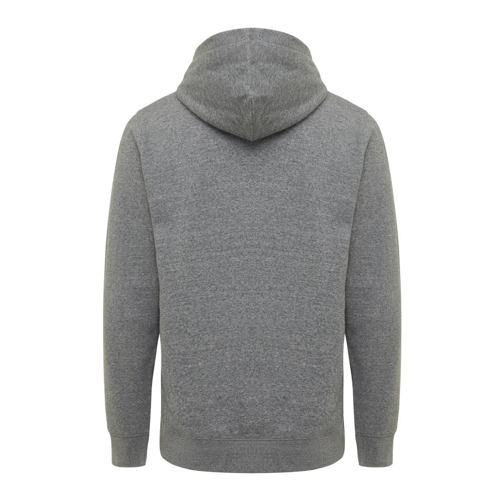 Iqoniq Yengo recycled cotton hoodie with sidepockets light heather anthracite L
