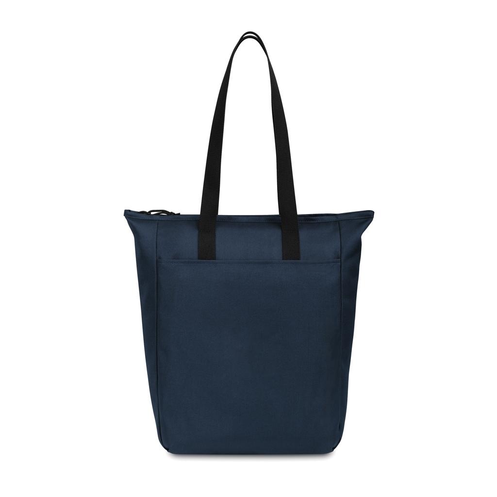 Geantă tote cu fermoar Renew navy