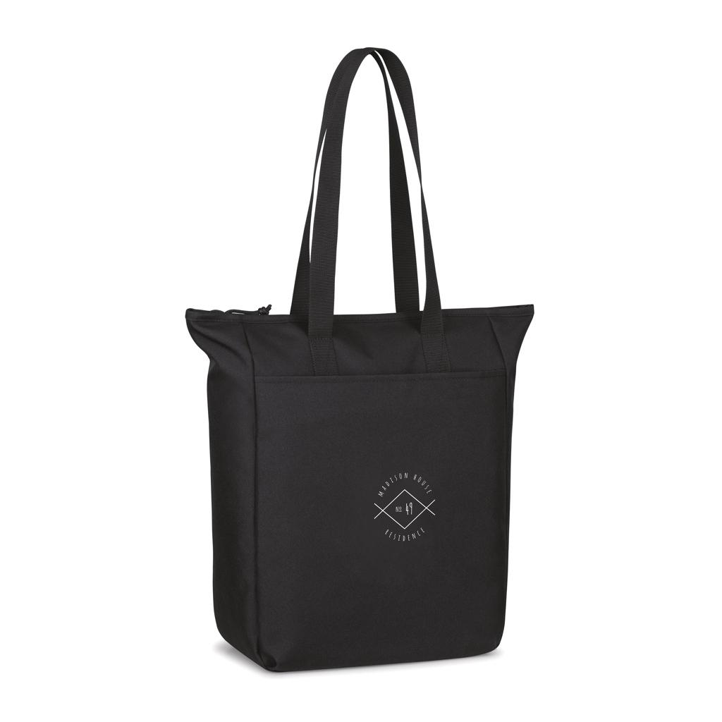 Geantă tote cu fermoar Renew black