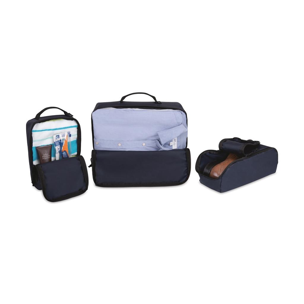 Set 3 organizatoare bagaj Renew navy