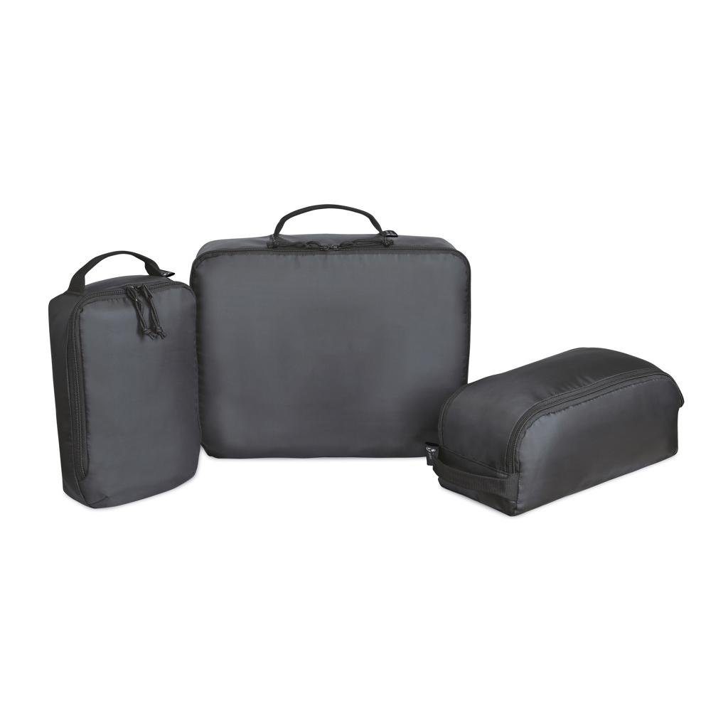 Set 3 organizatoare bagaj Renew black