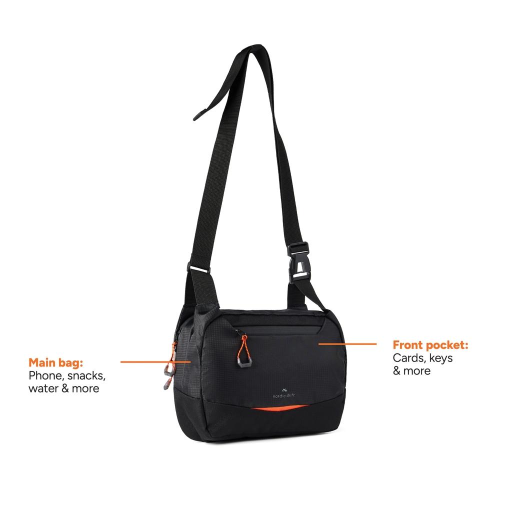 Geantă crossbody Nordic Drift Trail 4L black