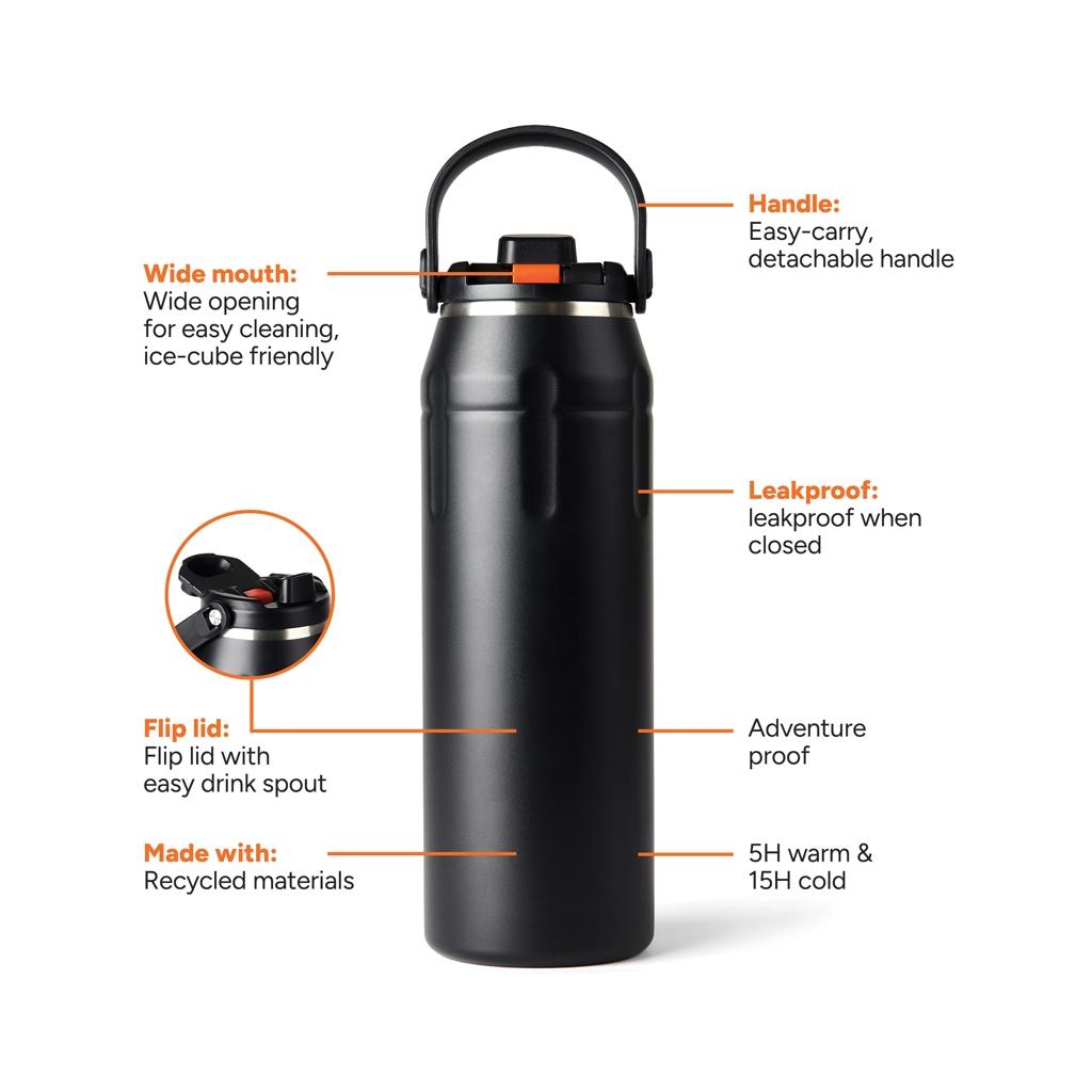 Sticlă sport Nordic Drift Trail 940 ml black