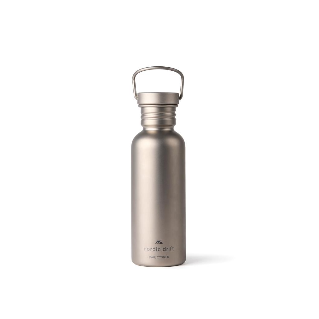 Sticlă titan Nordic Drift Trail 600 ml silver