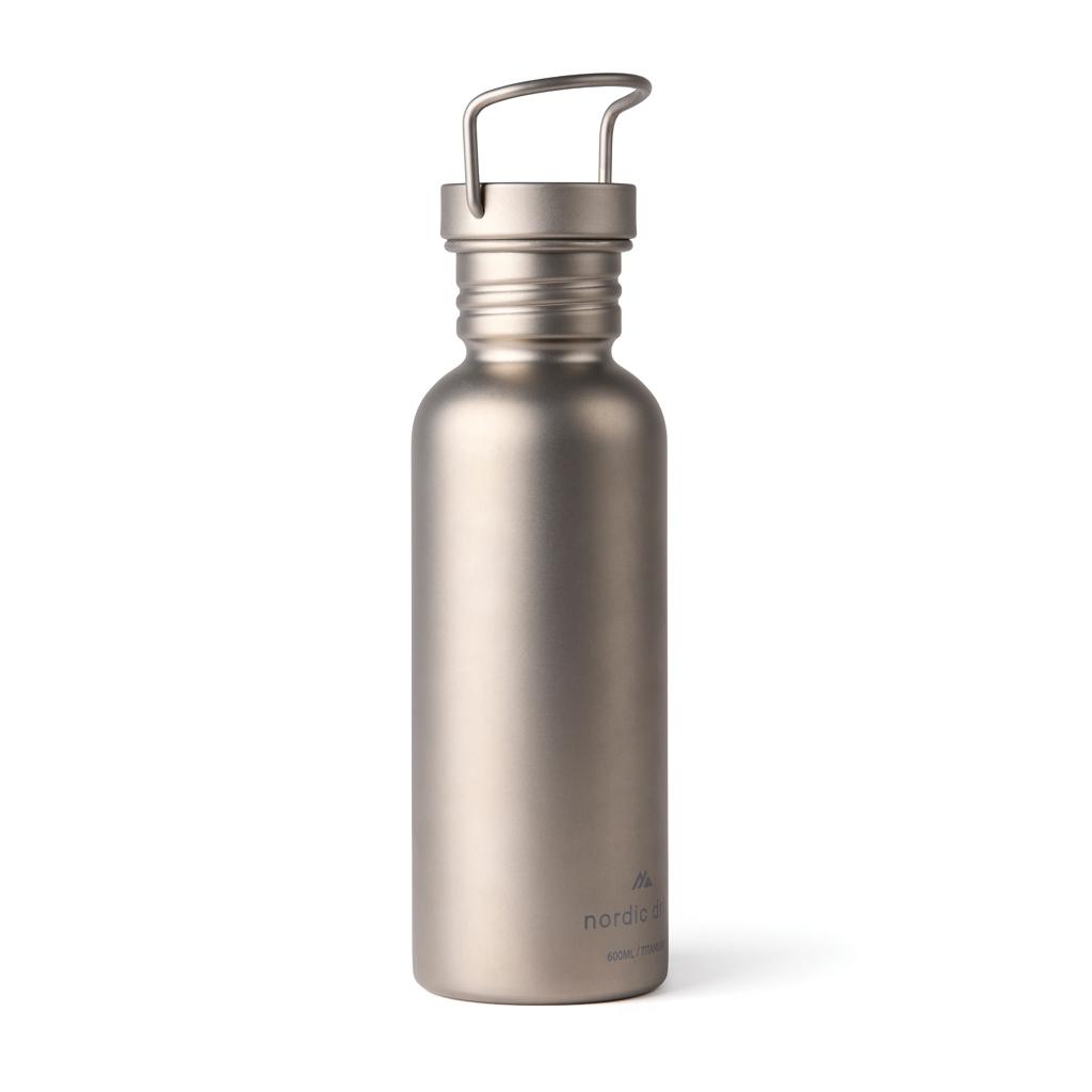 Sticlă titan Nordic Drift Trail 600 ml silver