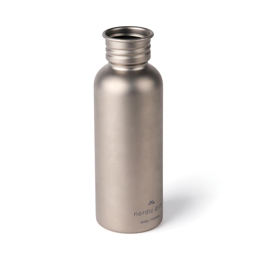 Sticlă titan Nordic Drift Trail 600 ml silver