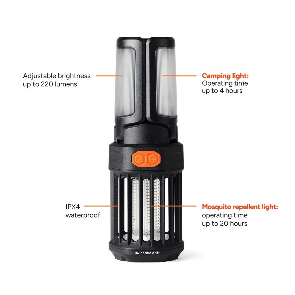 Lumină camping Nordic Drift Titan black