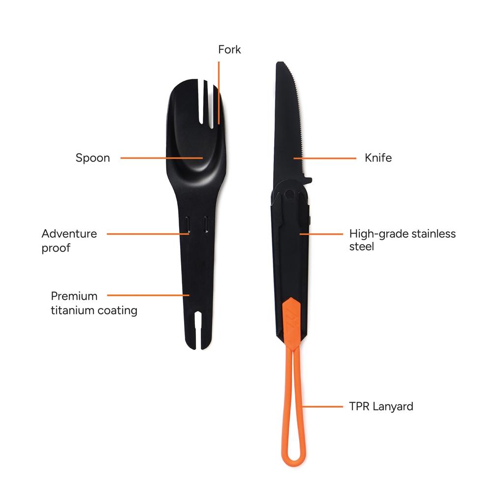 Tacâmuri exterior 4 în 1 Nordic Drift black