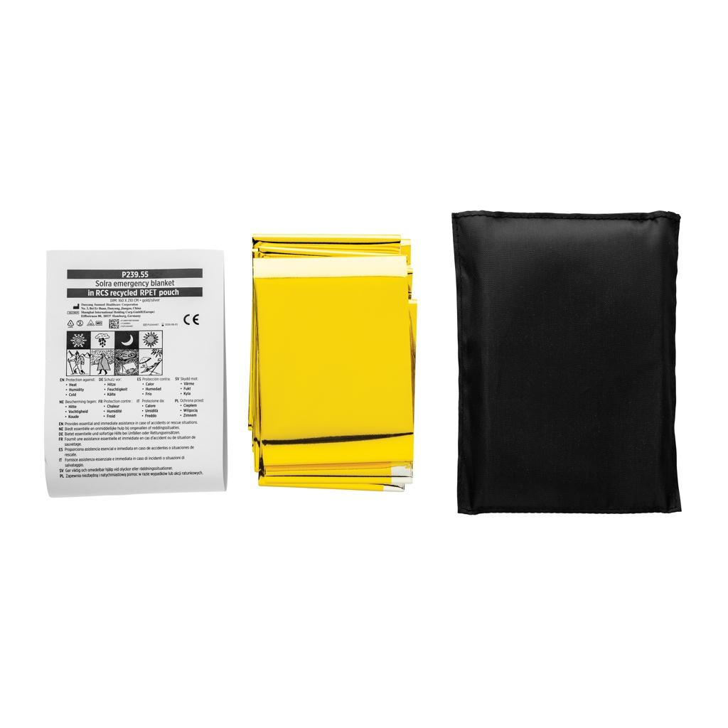 Pătură urgență Solra black