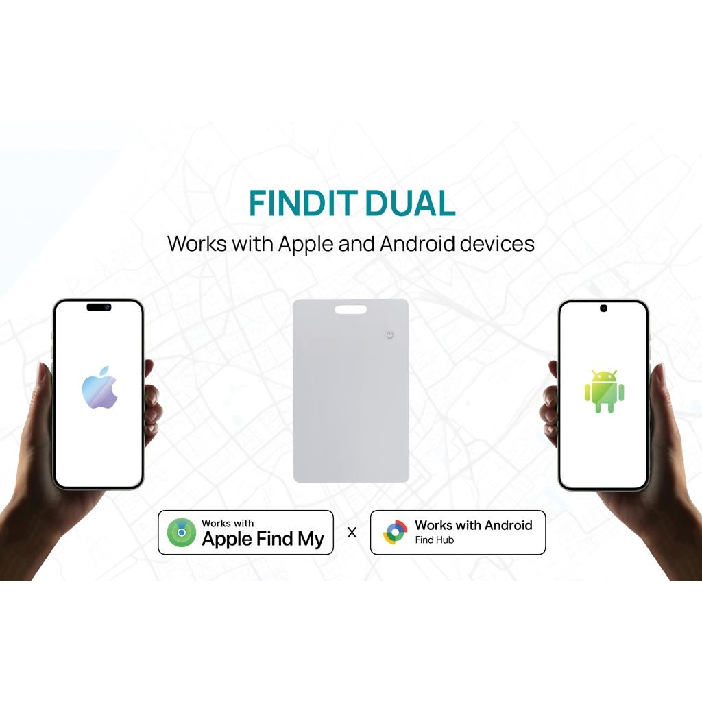 Card localizare Findit Dual transparent