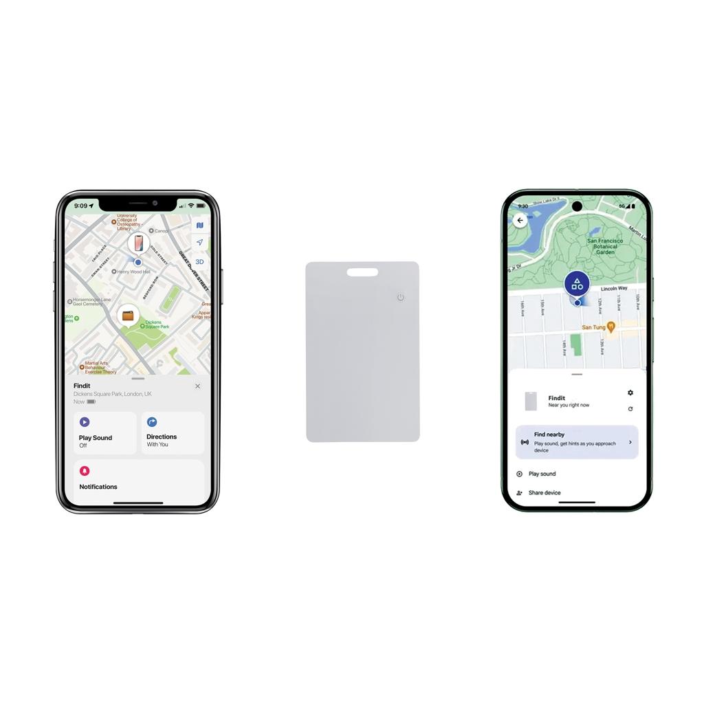 Card localizare Findit Dual transparent