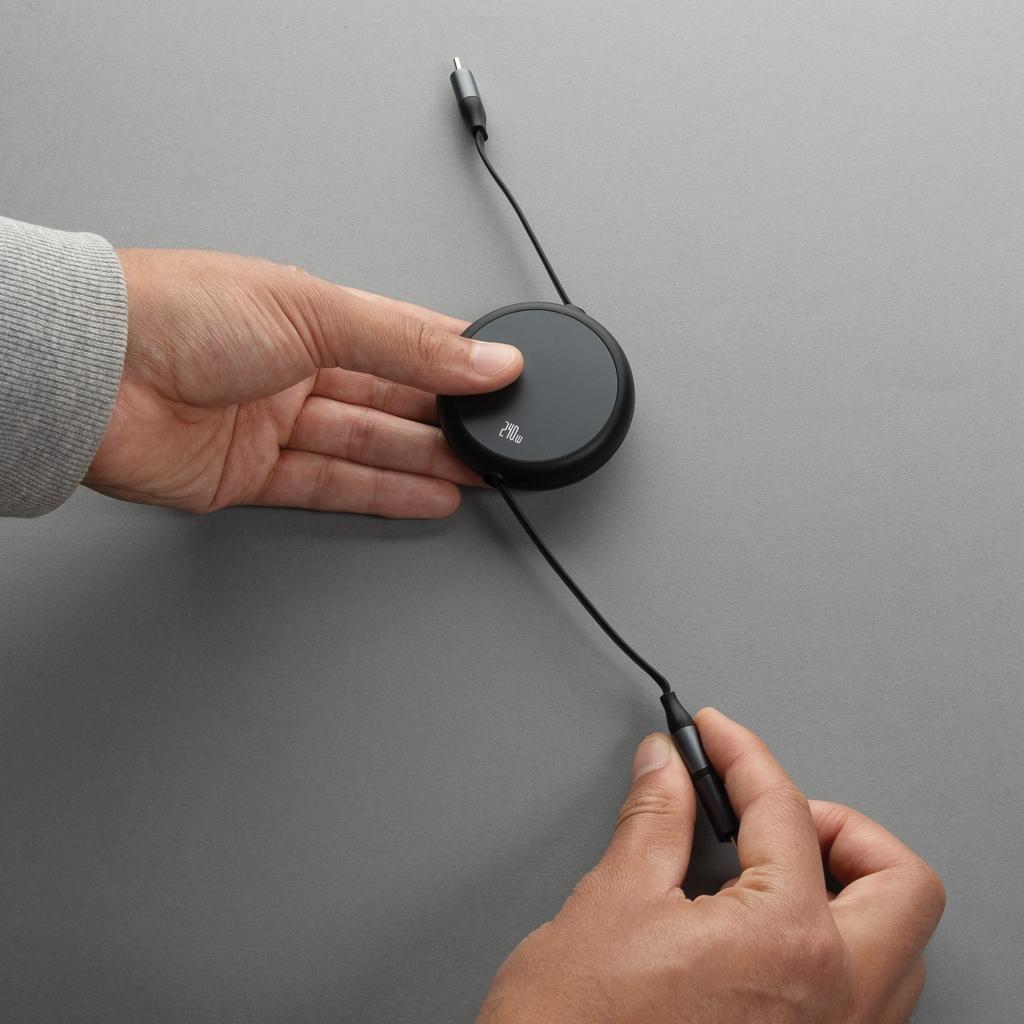 Cablu 2 în 1 Terra 240W black
