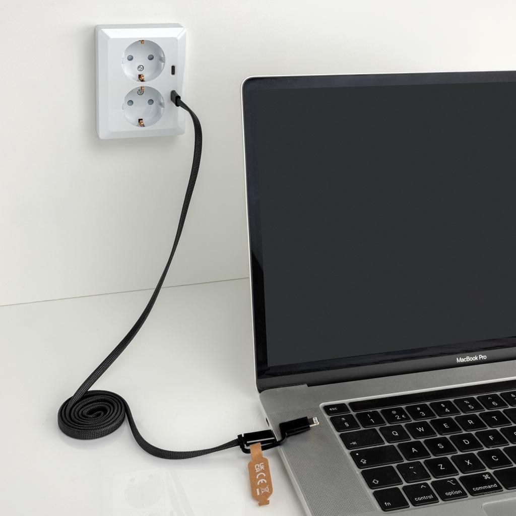 Cablu magnetic 2 în 1 Arc 60W black