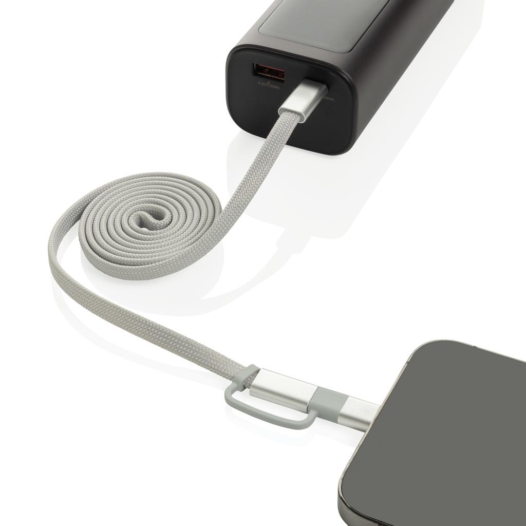 Cablu magnetic 2 în 1 Arc 60W grey