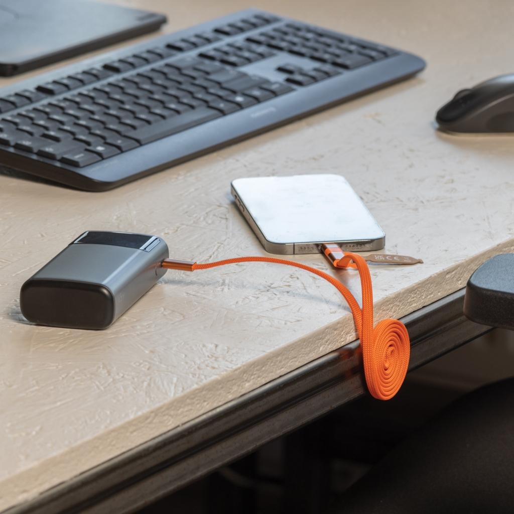 Cablu magnetic 2 în 1 Arc 60W orange