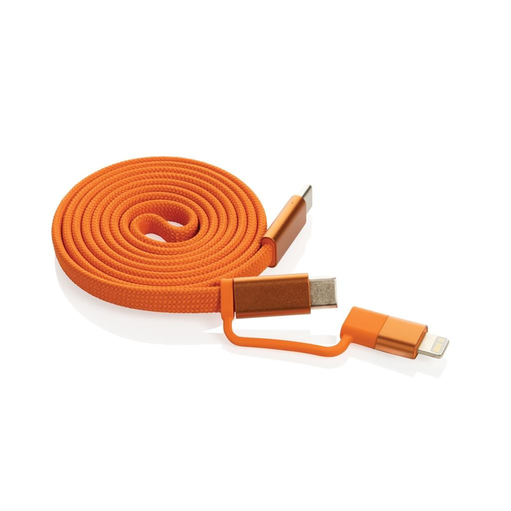 Cablu magnetic 2 în 1 Arc 60W orange
