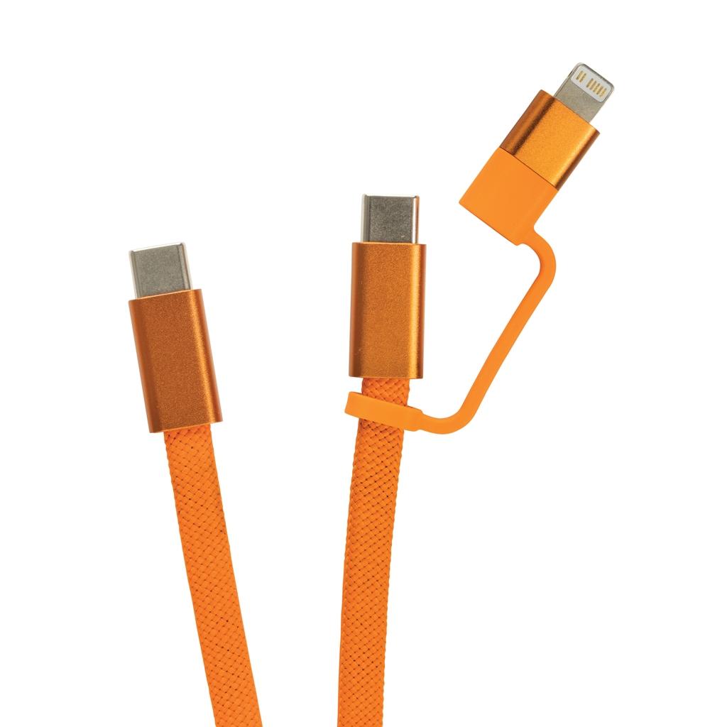 Cablu magnetic 2 în 1 Arc 60W orange