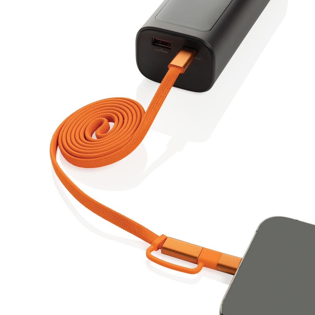 Cablu magnetic 2 în 1 Arc 60W orange