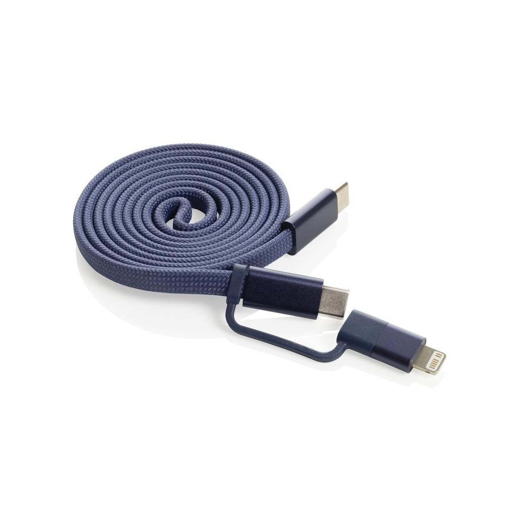Cablu magnetic 2 în 1 Arc 60W blue