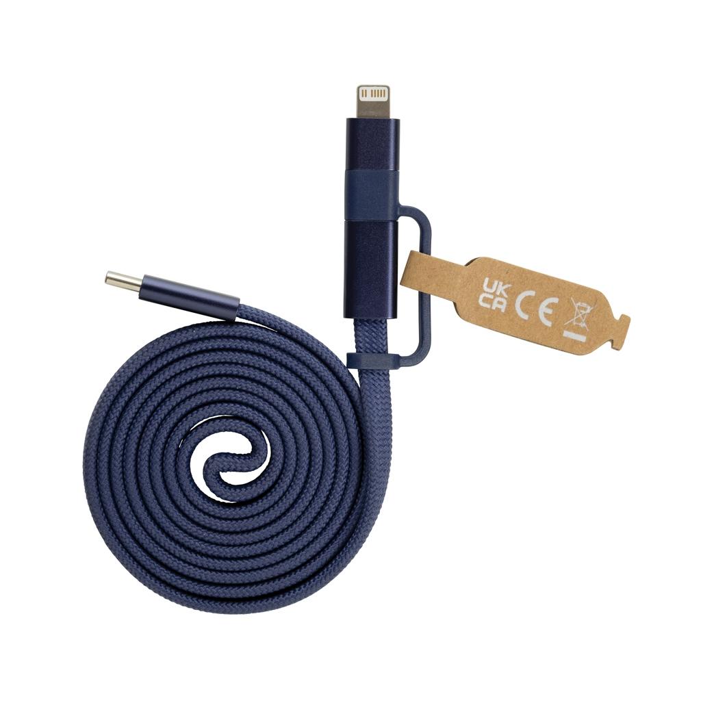 Cablu magnetic 2 în 1 Arc 60W blue