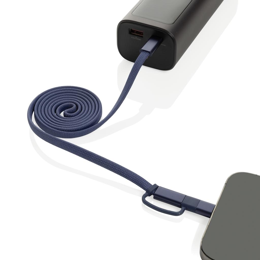 Cablu magnetic 2 în 1 Arc 60W blue