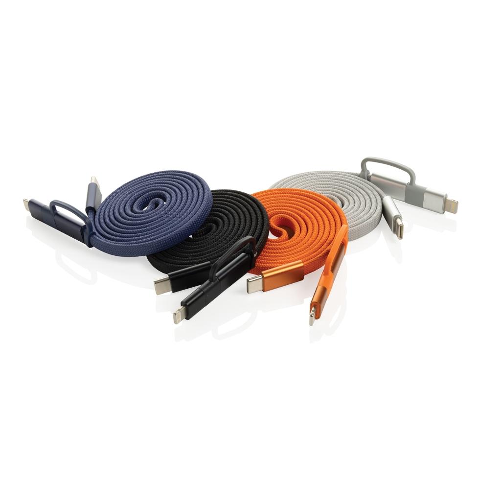 Cablu magnetic 2 în 1 Arc 60W blue