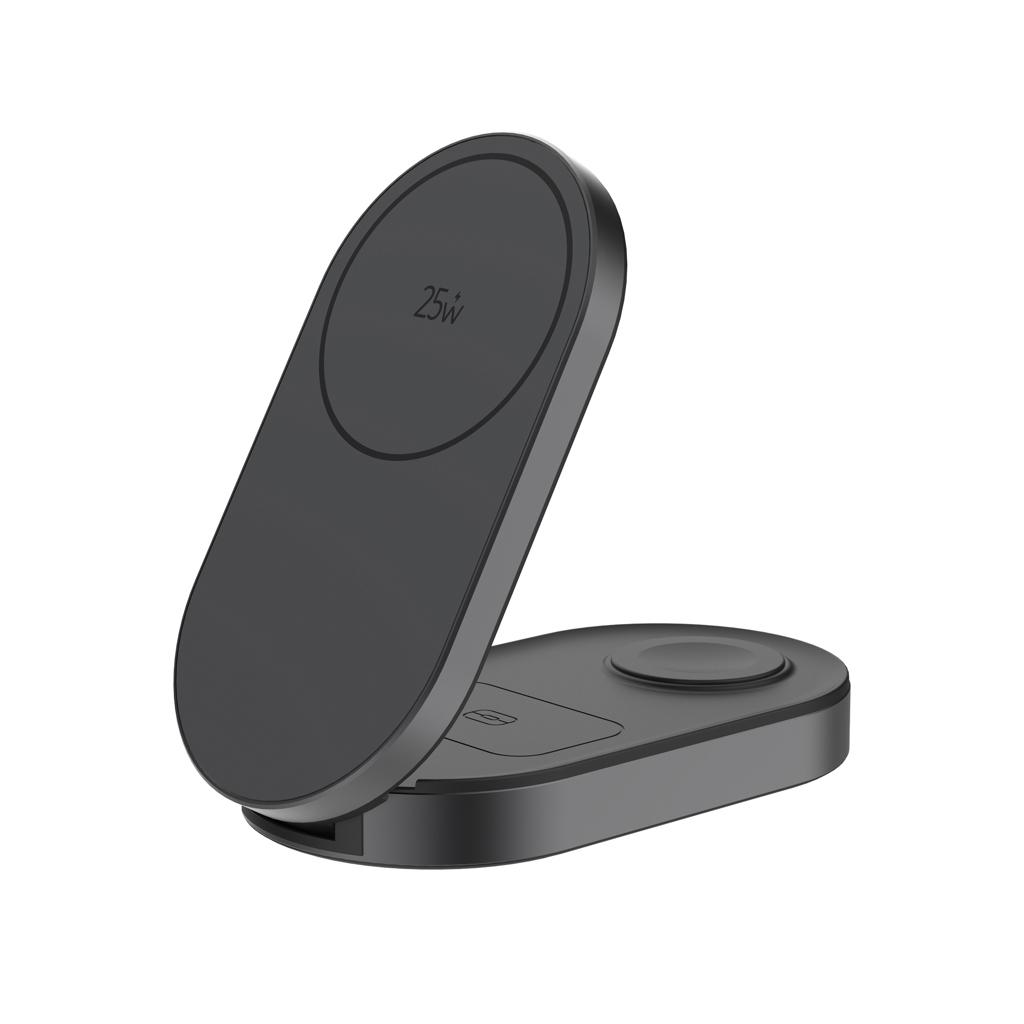 Încărcător wireless pliabil Quantum 25W grey