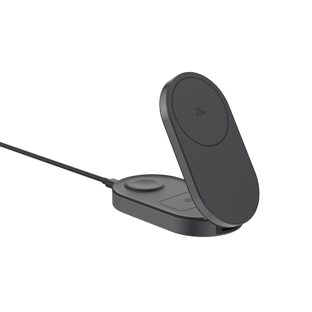 Încărcător wireless pliabil Quantum 25W grey