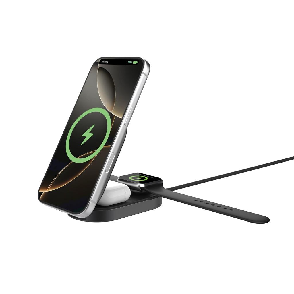 Încărcător wireless pliabil Quantum 25W grey