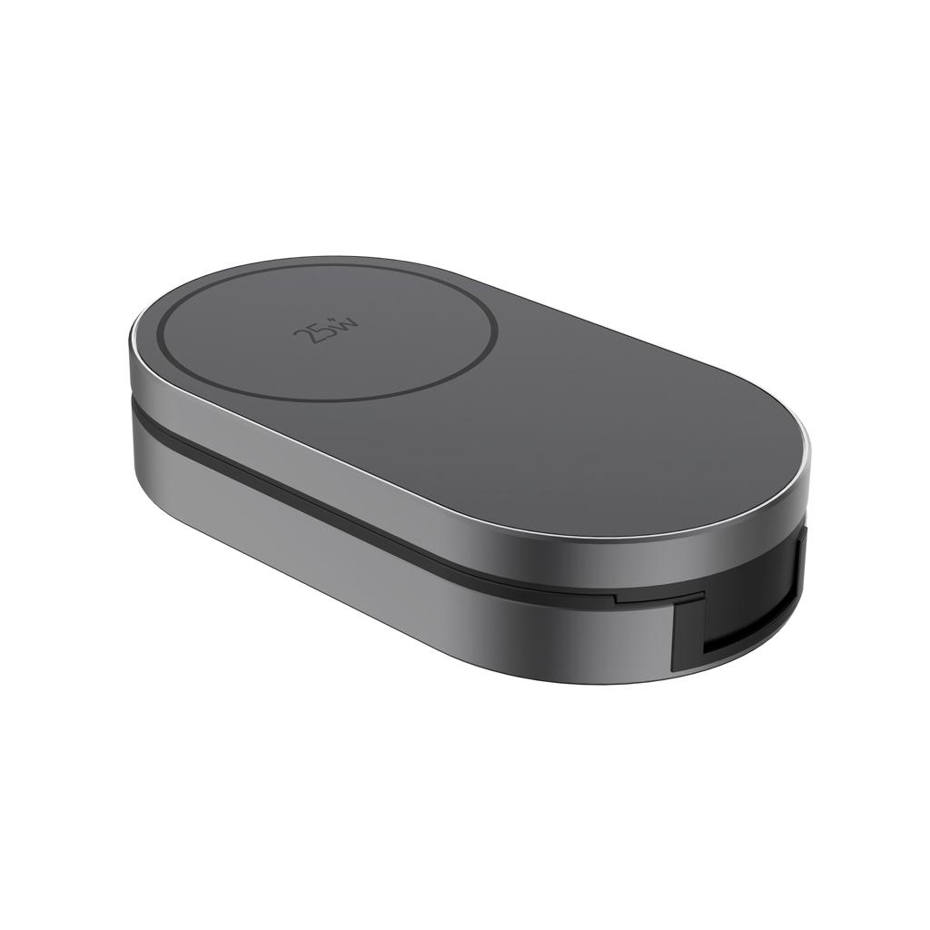 Încărcător wireless pliabil Quantum 25W grey