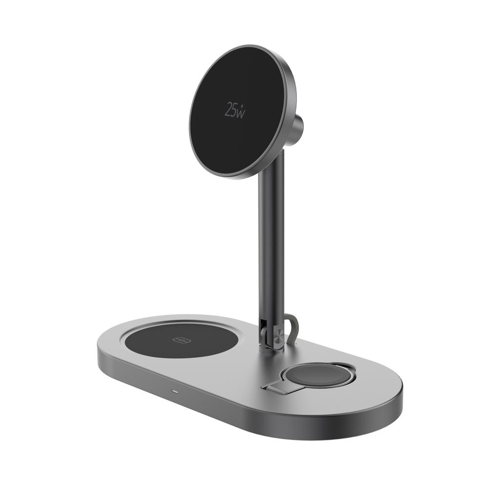 Încărcător magnetic birou Quantum 25W grey