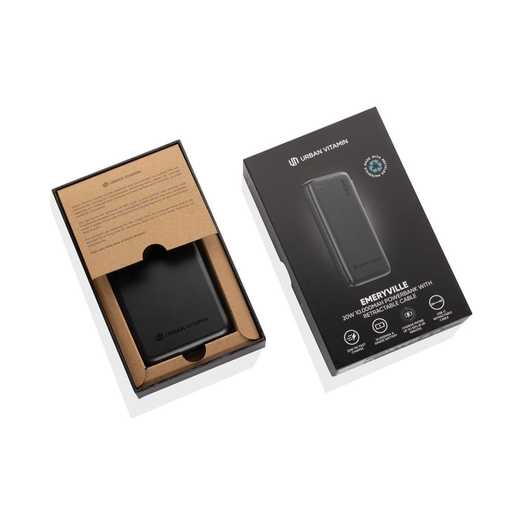 Baterie externă Emeryville Urban Vitamin 10.000 mAh black
