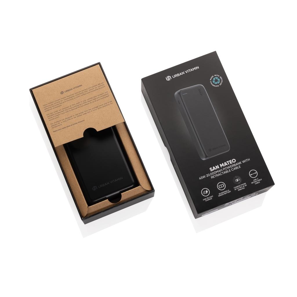 Baterie externă San Mateo Urban Vitamin 20.000 mAh black