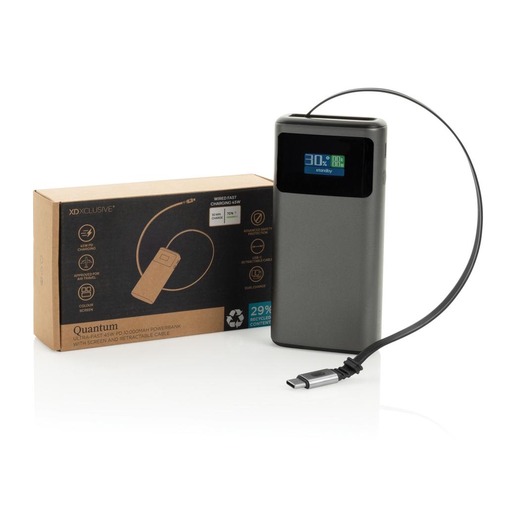 Baterie externă Quantum PD45W 10.000 mAh grey