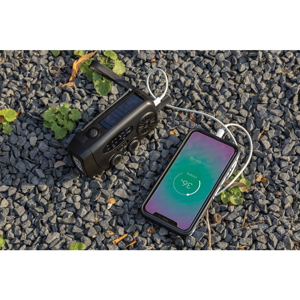 Radio urgență RescueWave black