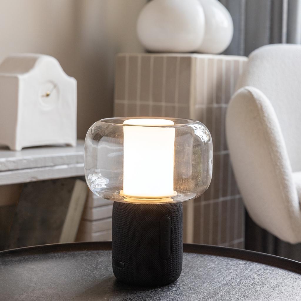 Lampă cu boxă 10W Lux black