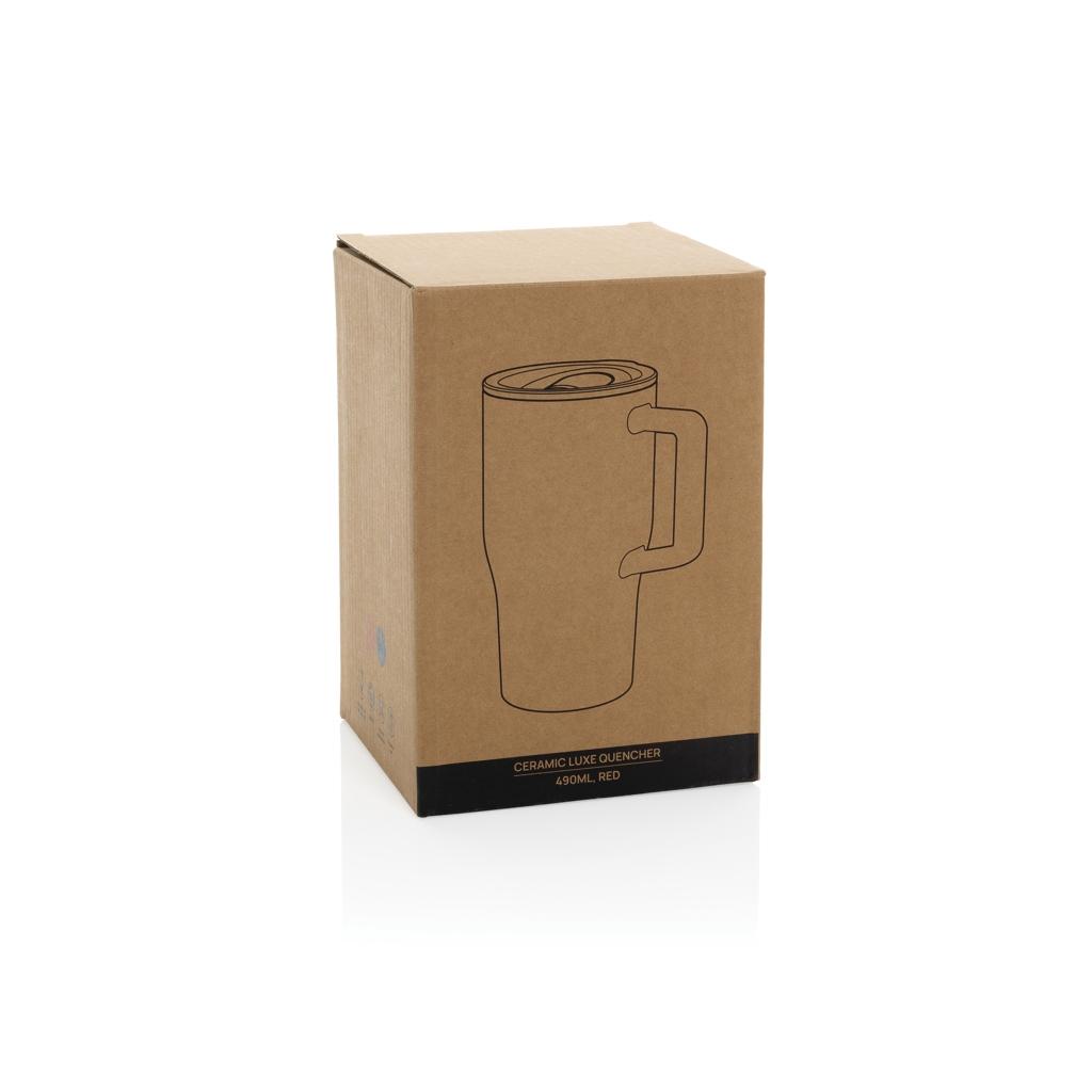 Pahar Ceramic Luxe 490 ml red