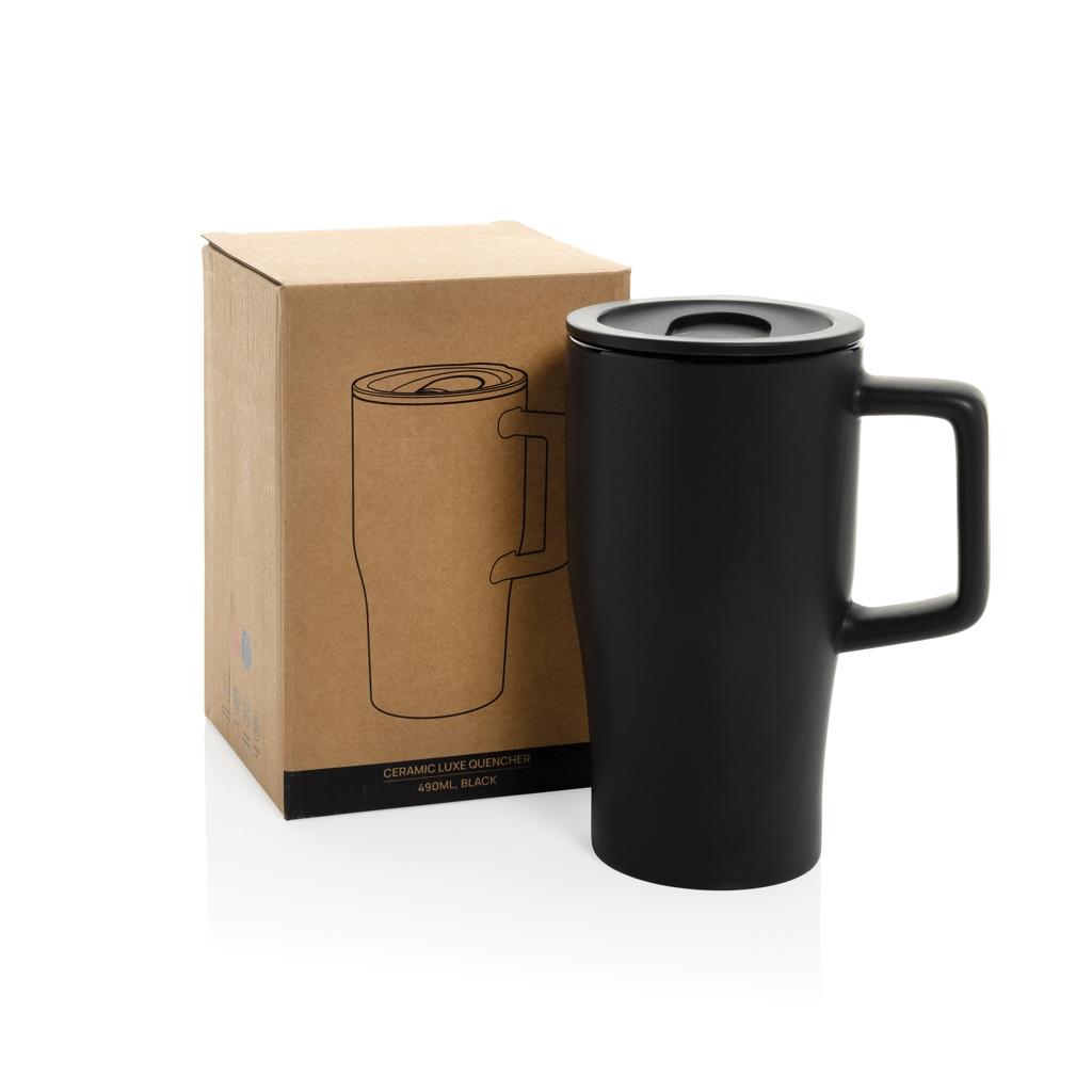 Pahar Ceramic Luxe 490 ml black