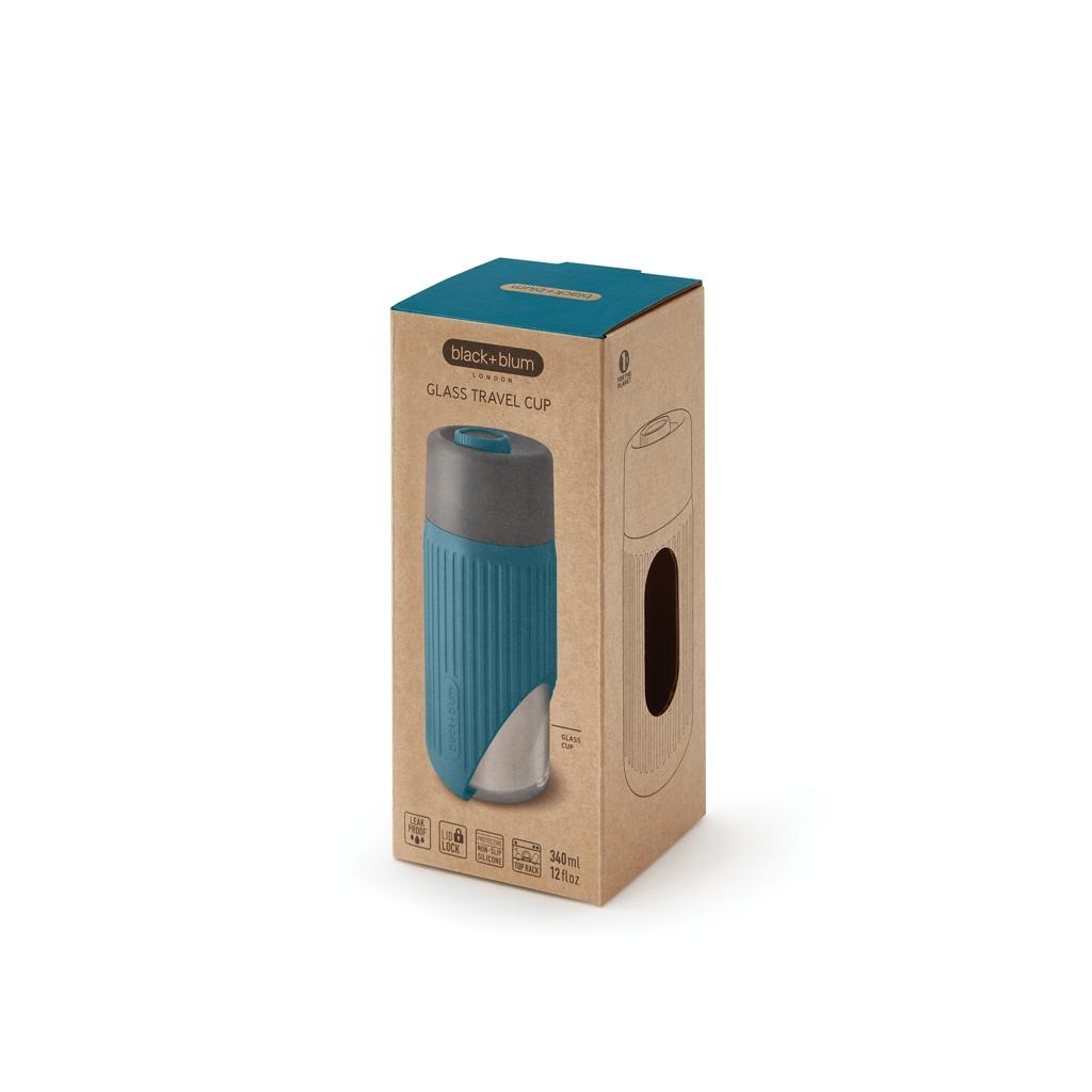 Pahar voiaj Black+Blum 340 ml turquoise