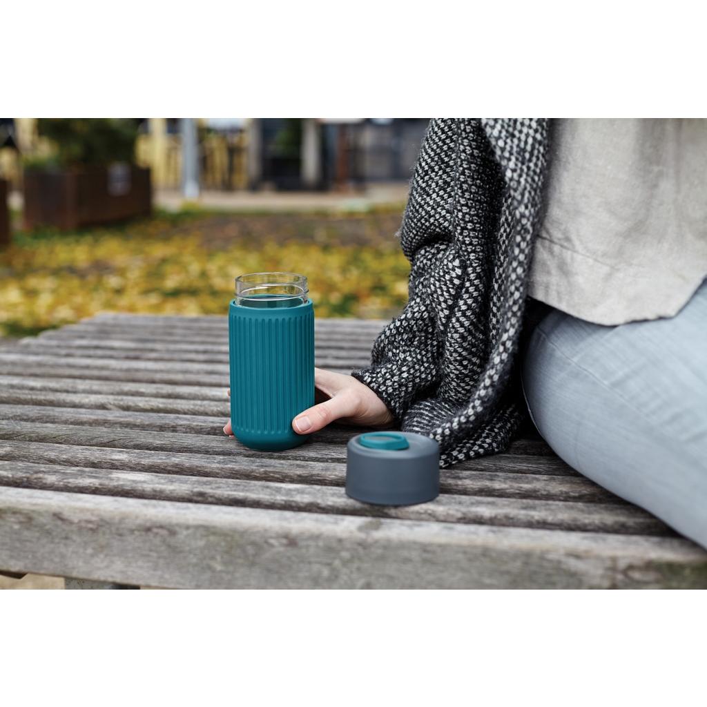 Pahar voiaj Black+Blum 340 ml turquoise