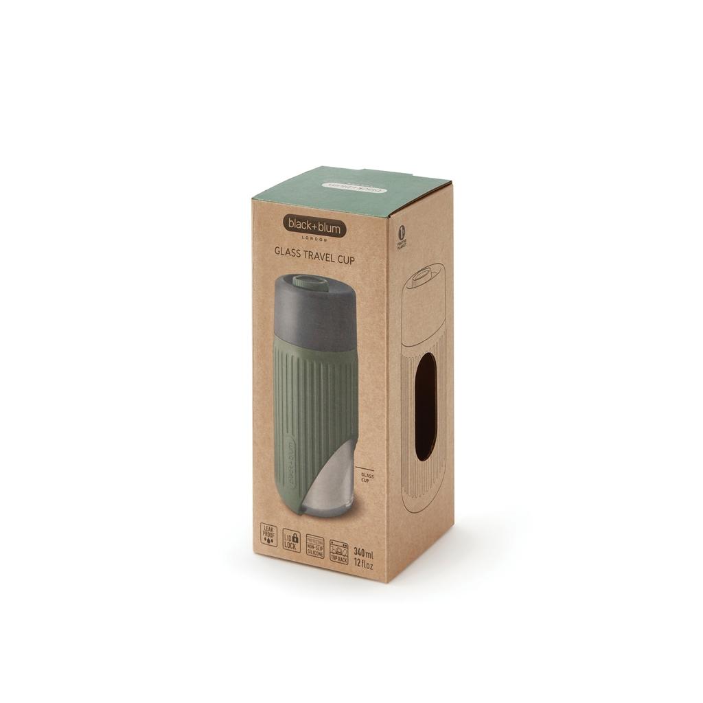 Pahar voiaj Black+Blum 340 ml olive green