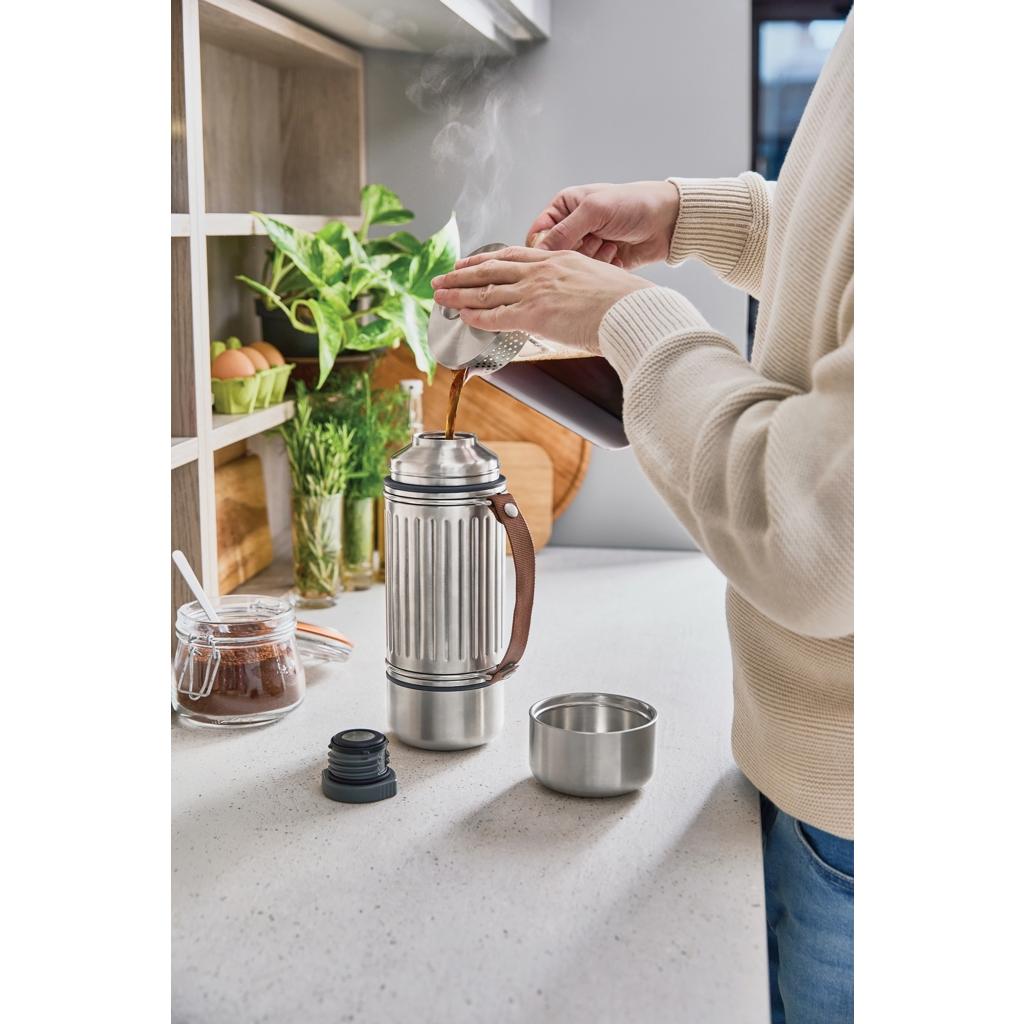 Recipient dublu Explorer Flask 1L grey