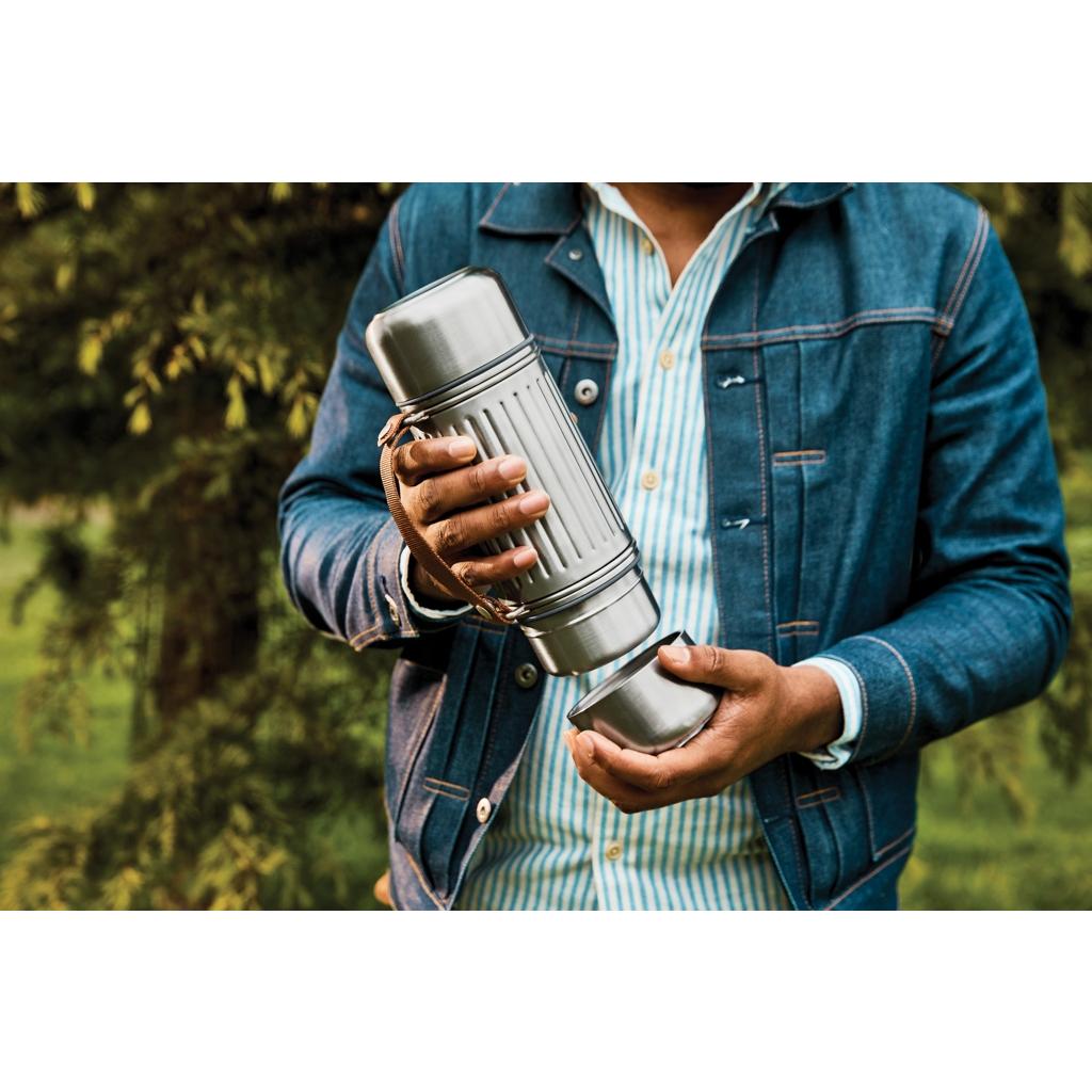 Recipient dublu Explorer Flask 1L grey