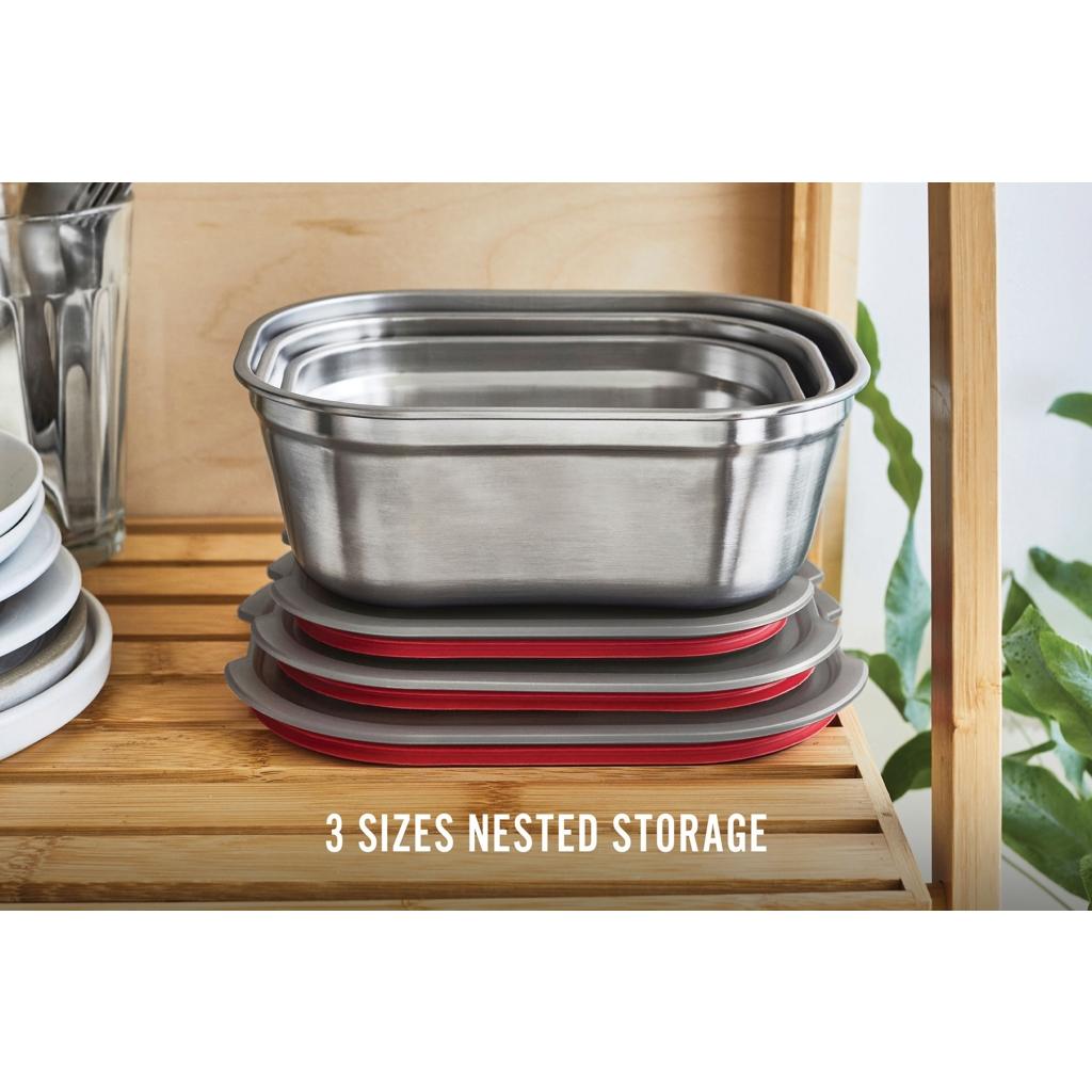 Set 3 caserole Black+Blum grey