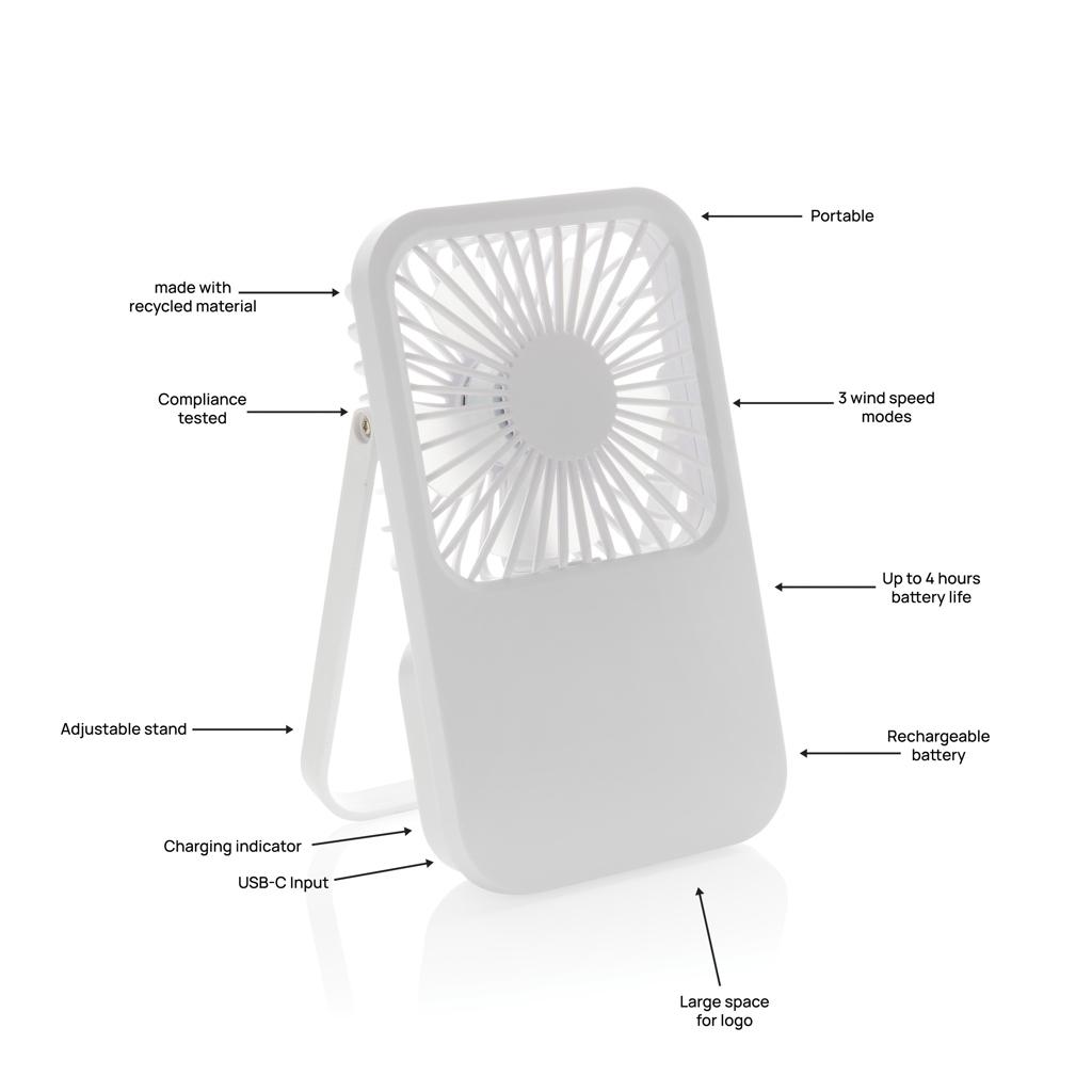 Ventilator birou Aervina transparent