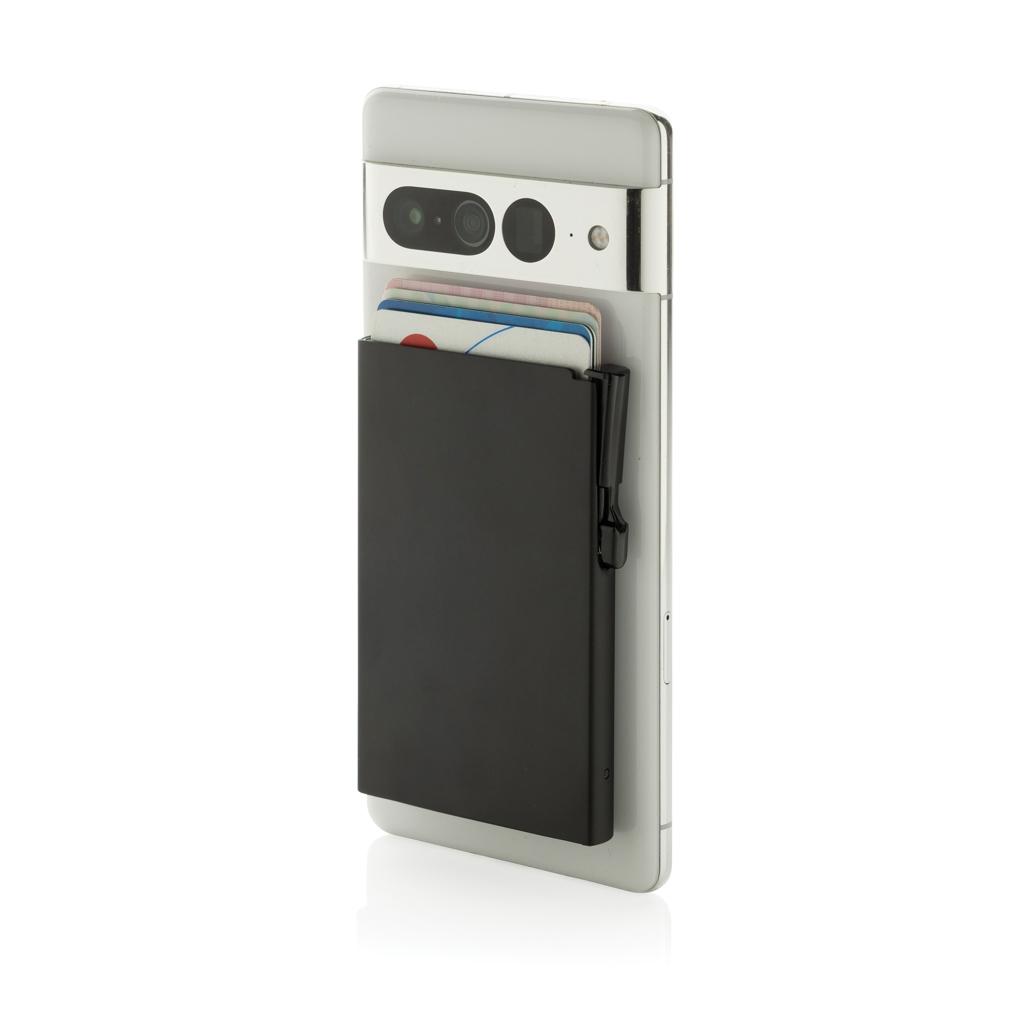 Suport carduri telefon magnetic black