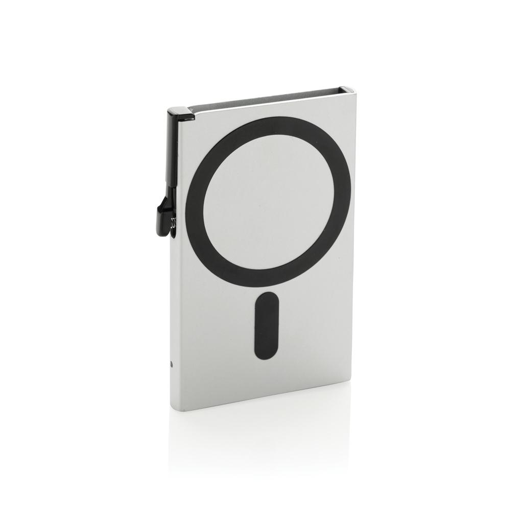 Suport carduri telefon magnetic silver