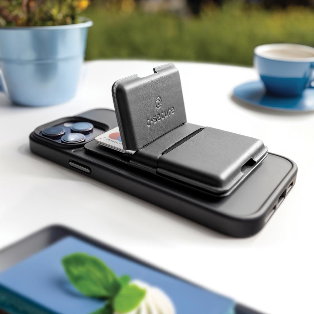 Portofel telefon C-secure Magsafe black