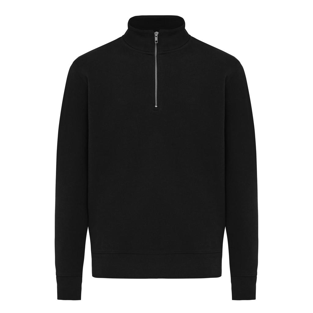 Pulover bumbac Iqoniq Elgon black M