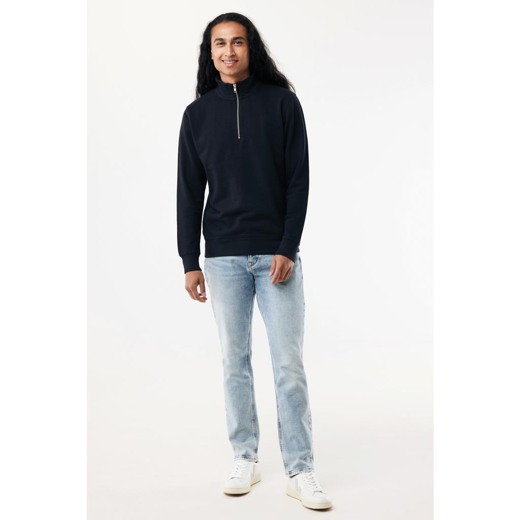 Pulover bumbac Iqoniq Elgon black M